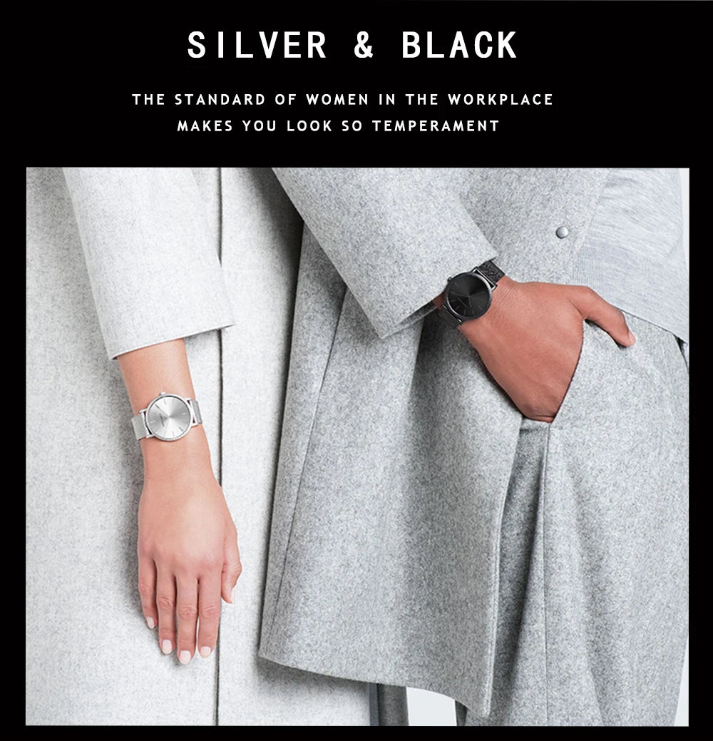 women watch rose gold waterproof quartz stainless steel elegant stylish