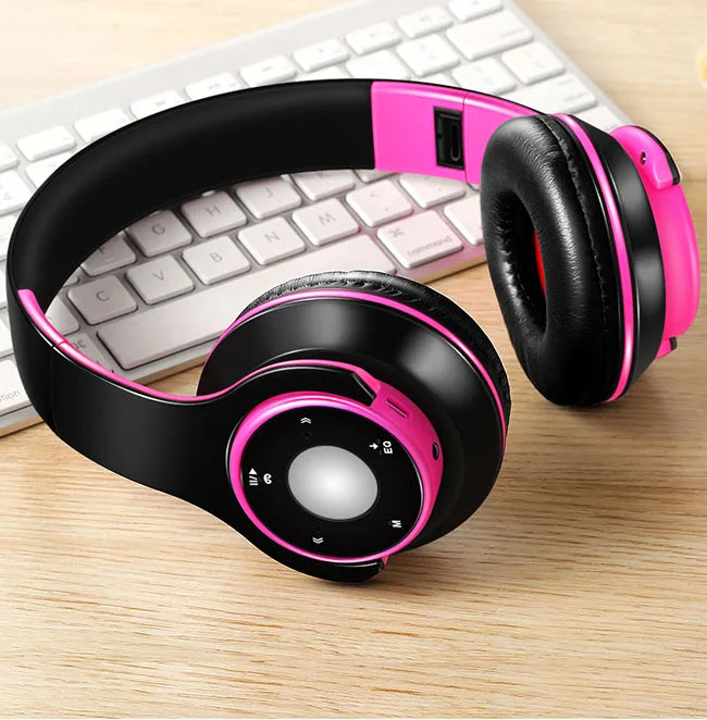 Foldable Wireless Bluetooth Headphones Over-Ear Kids Adults