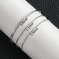 Trendy stainless steel square snake chain bracelet men women