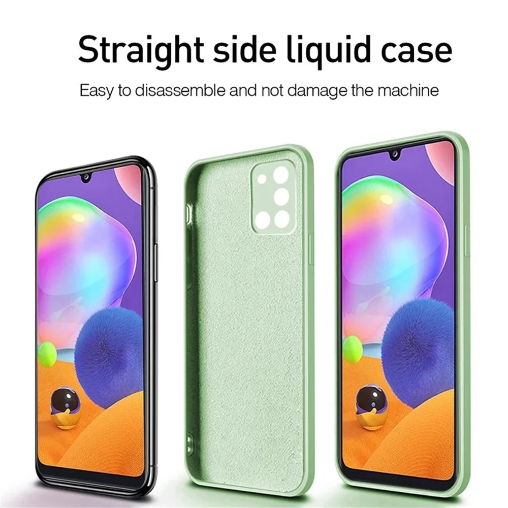 luxury liquid silicone case samsung shockproof soft protective cover