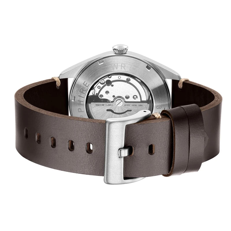 Flieger Pilot Watch Automatic Mechanical Aviator Field Wristwatch