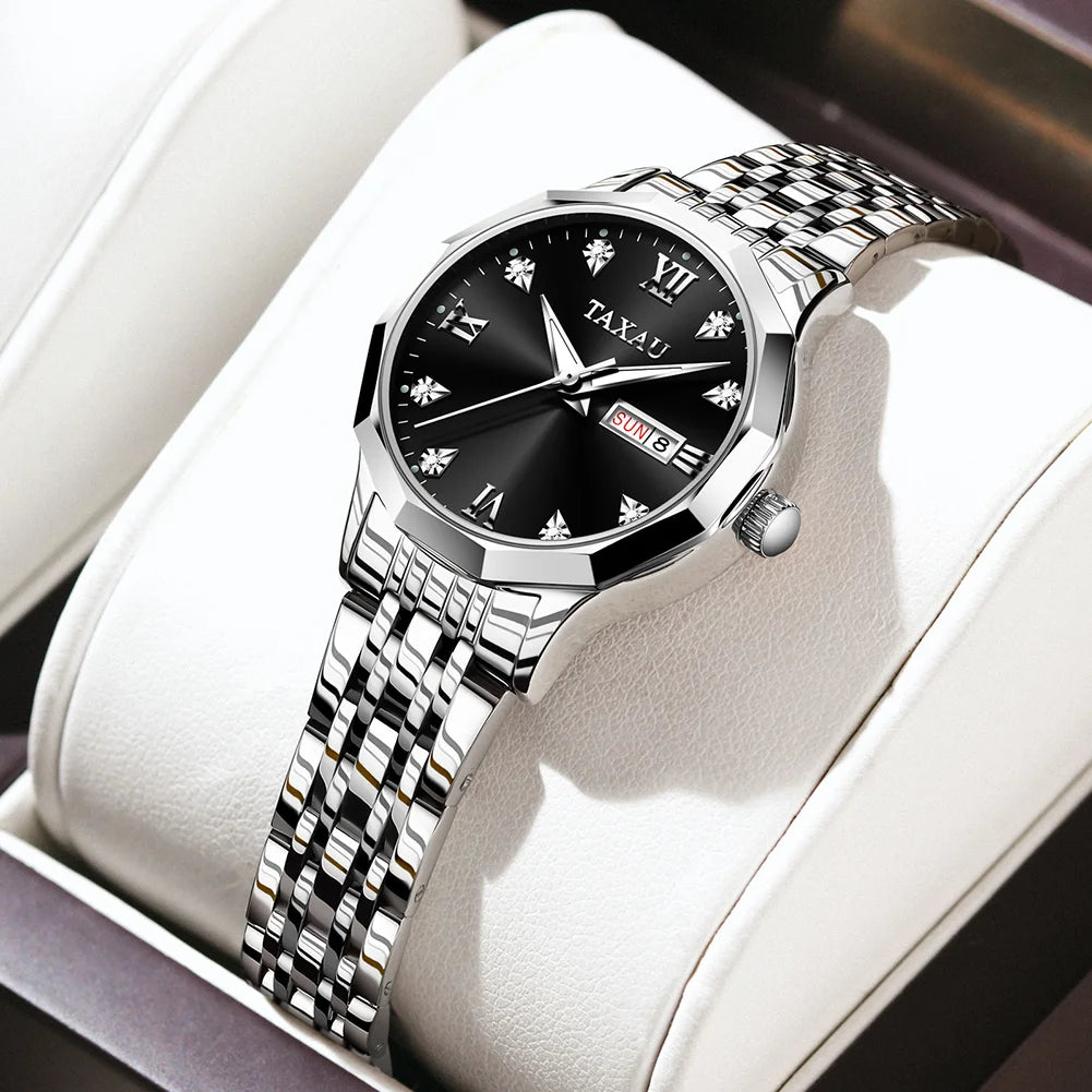 OLEVS Luxury Women Watch Elegant Waterproof Stainless Steel Quartz