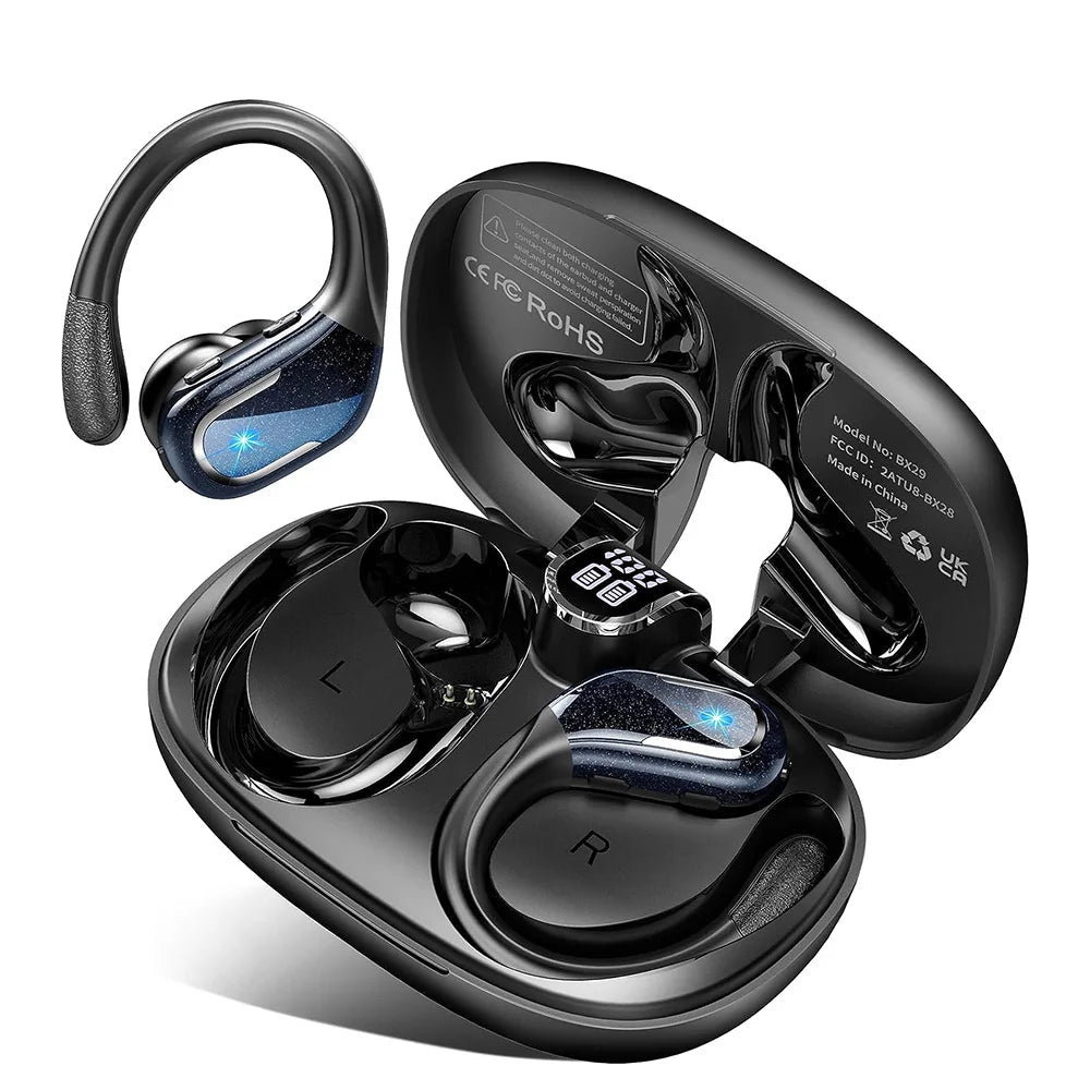 Sport wireless earbuds waterproof noise cancelling stereo longplay