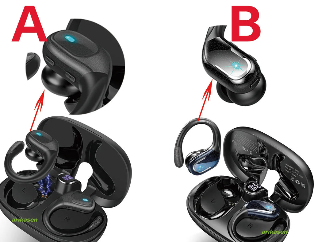 Sport wireless earbuds waterproof noise cancelling stereo longplay