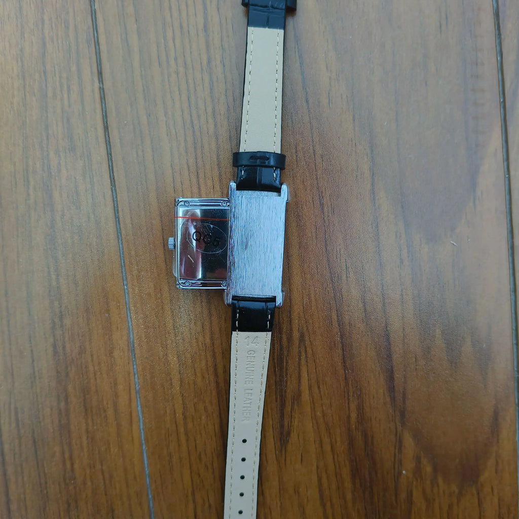 Retro Leather Quartz Digital Square Watch