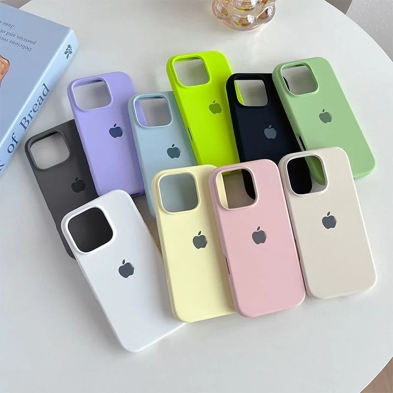 Original silicone case for iPhone durable slim protective cover
