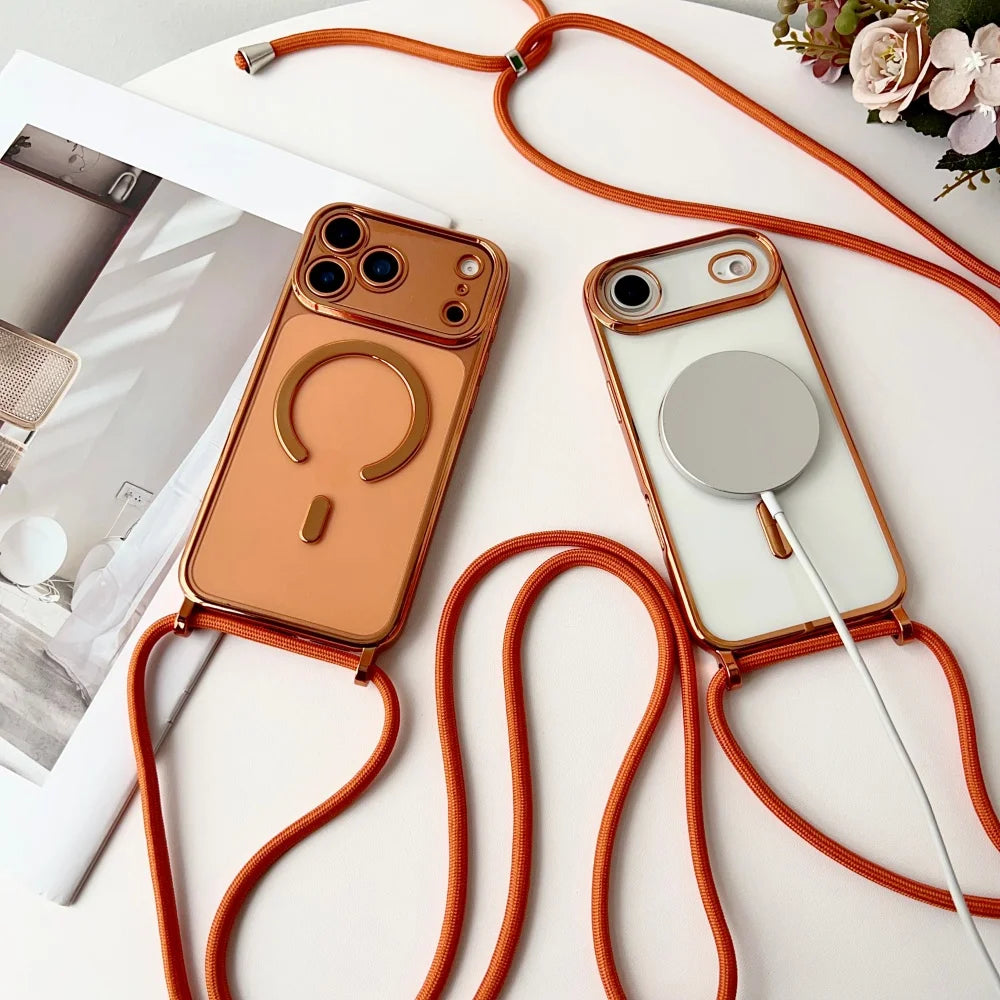 Luxury Magnetic Necklace Phone Case iPhone Magsafe