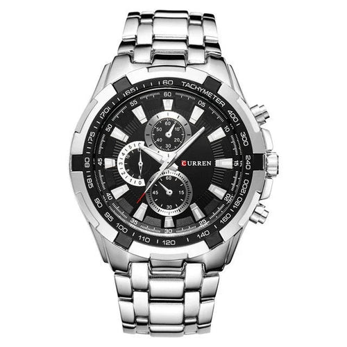 CURREN Men Quartz Watch Waterproof Large Dial