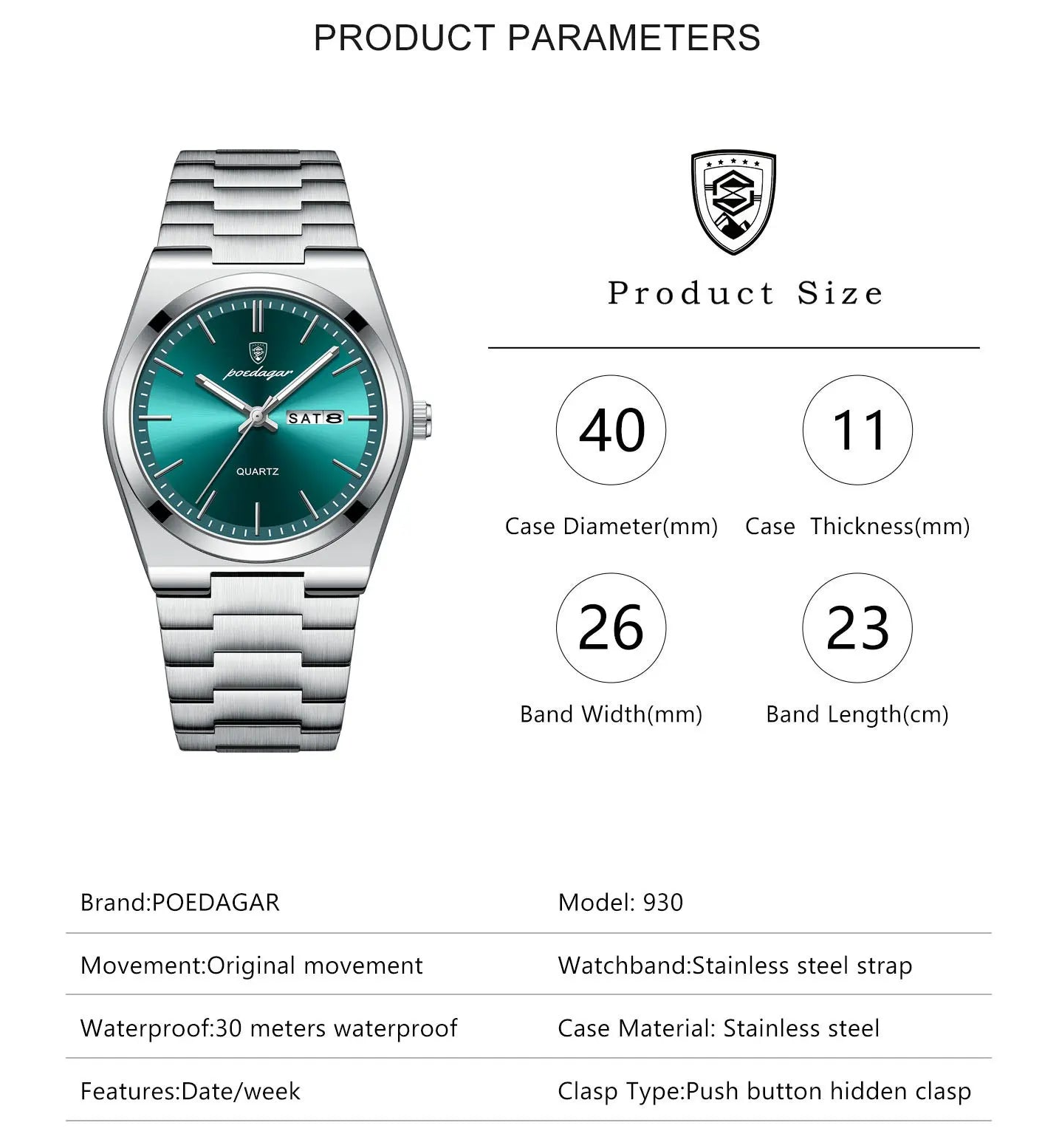 Gearly Luxury Steel Precision