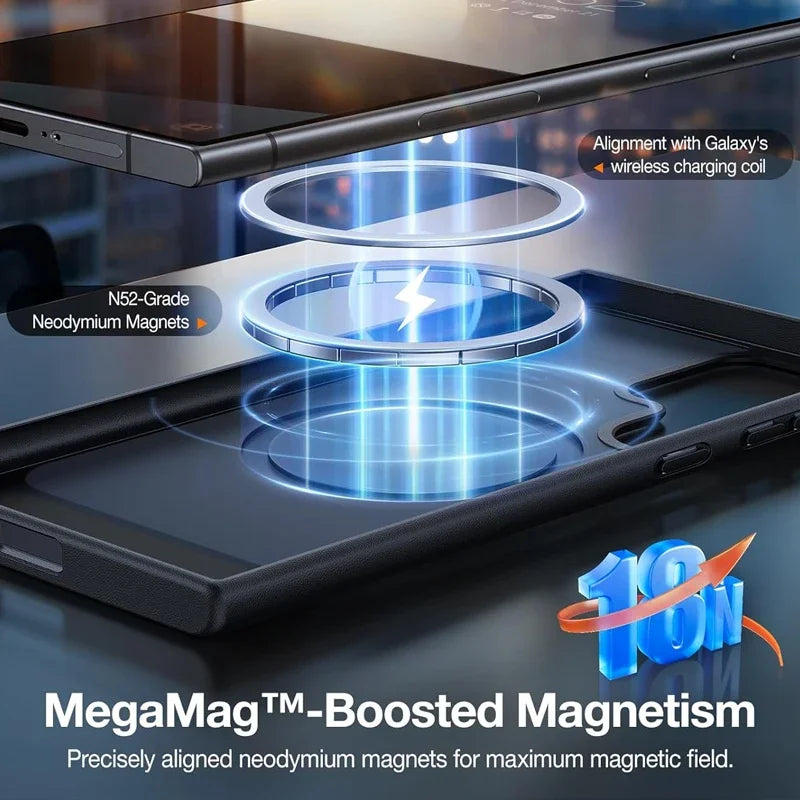 Samsung magnetic case kickstand shockproof slim durable holder cover