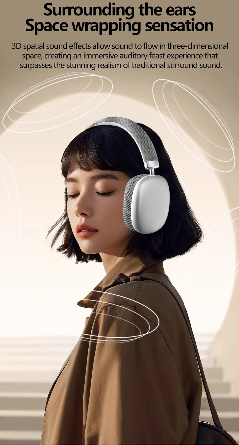 bluetooth 5.3 wireless headphones over ear ios android