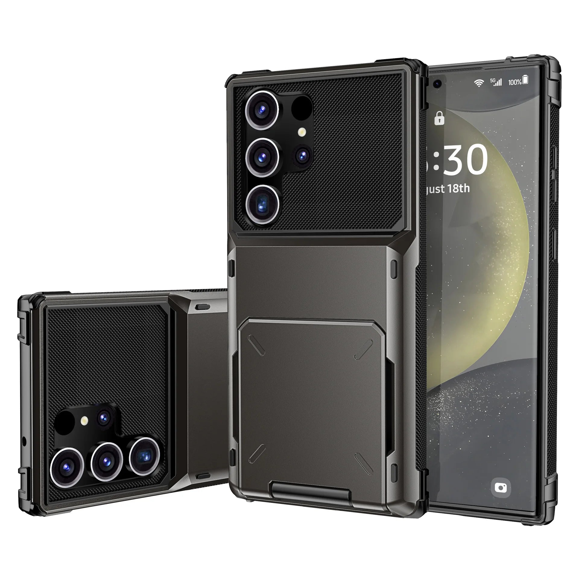 Samsung Galaxy wallet phone case card holder cover