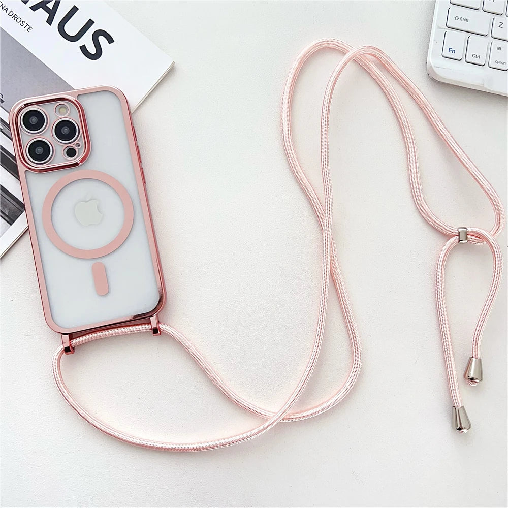 Luxury Magnetic Necklace Phone Case iPhone Magsafe