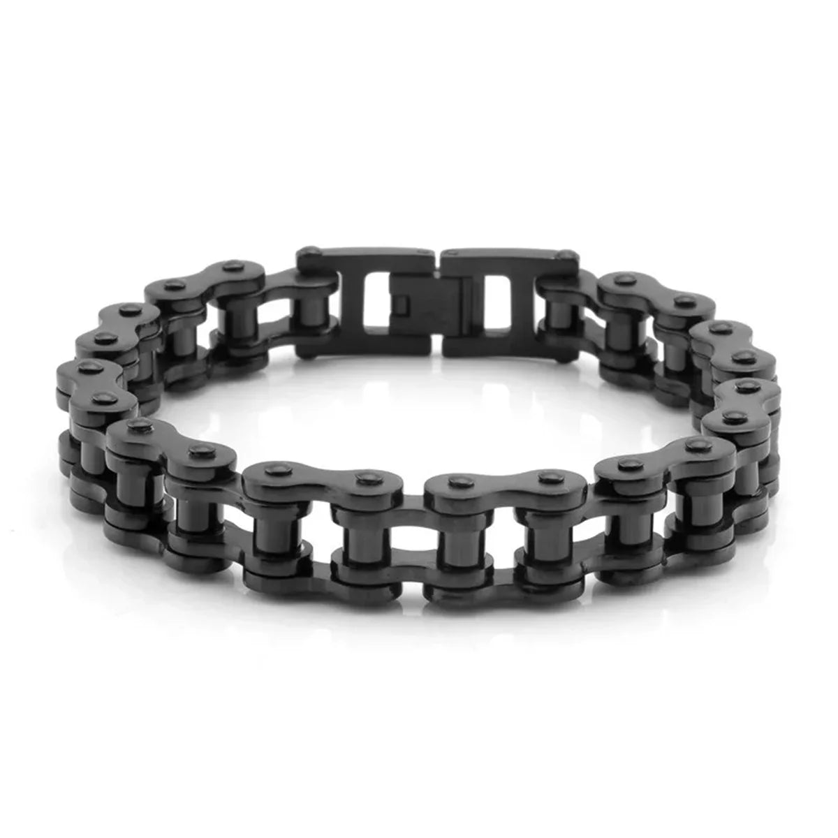Punk motorcycle stainless steel bracelet vintage style buckle