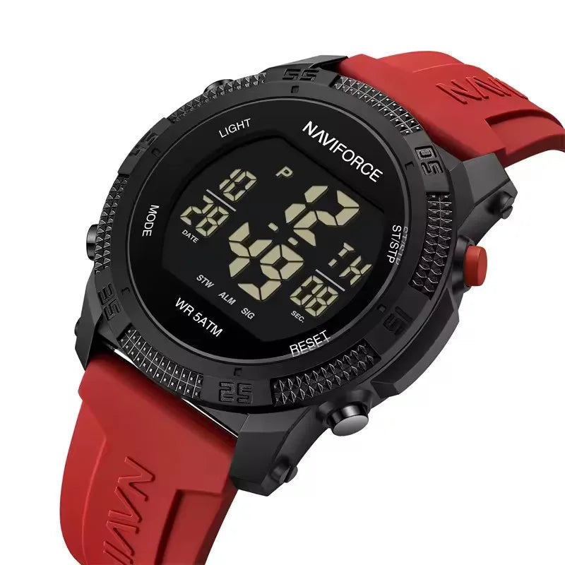 NAVIFORCE Sports Men's Digital Watch Waterproof Alarm