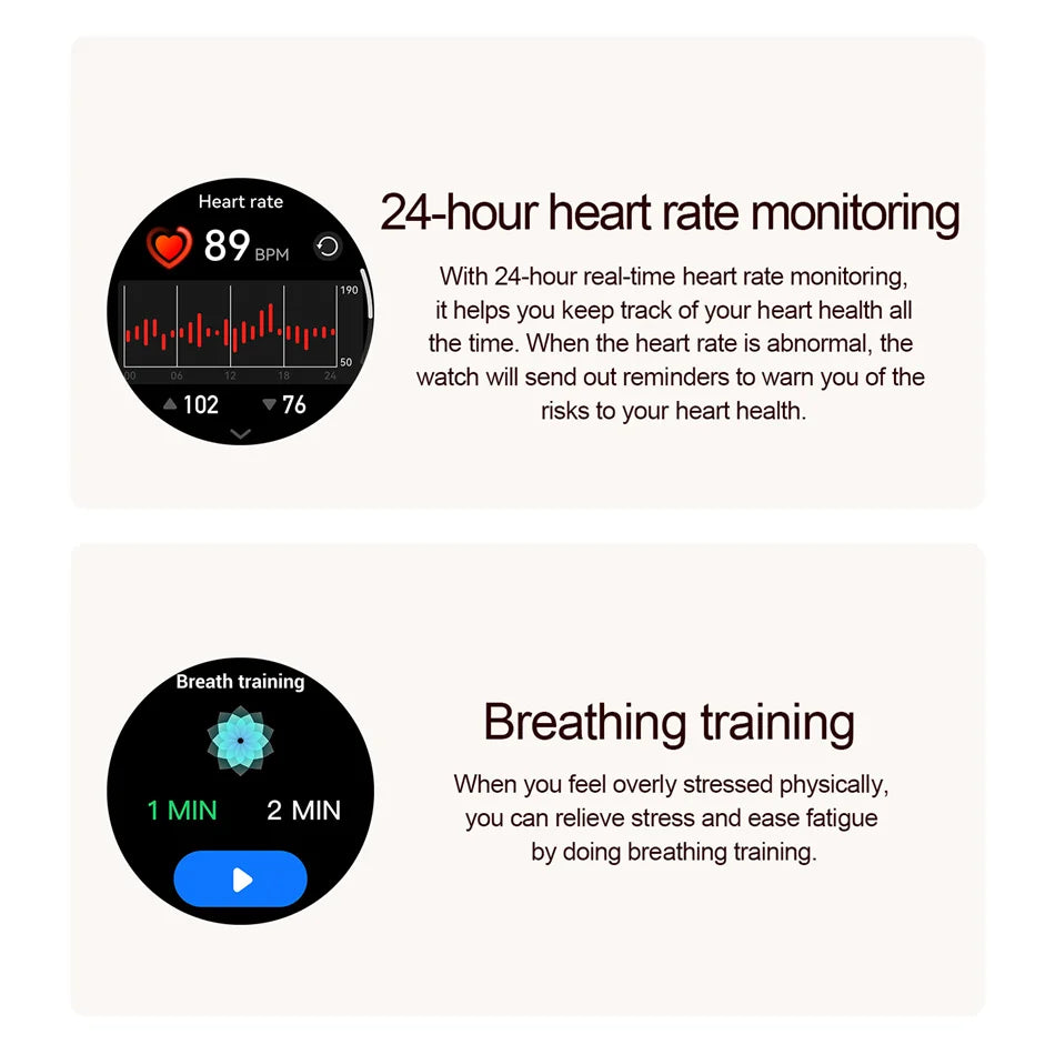 GPS Smartwatch AMOLED HeartRate Bluetooth IP68