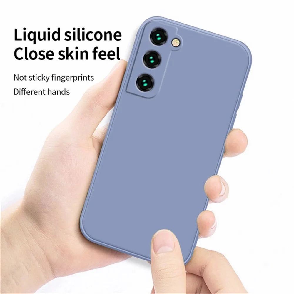 luxury liquid silicone case samsung shockproof soft protective cover