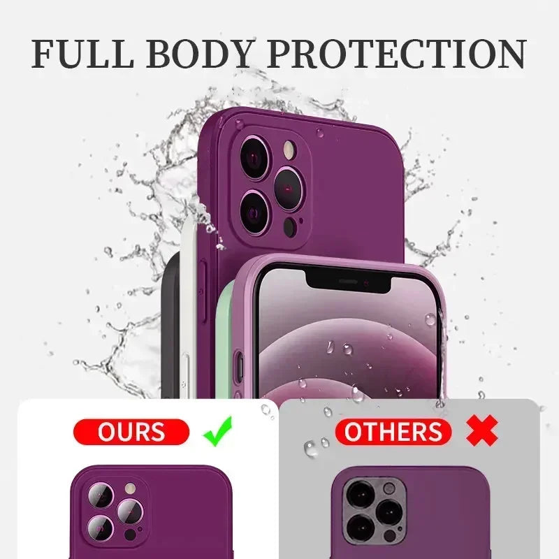 Premium silicone case for iPhone Pro Max with shock protection