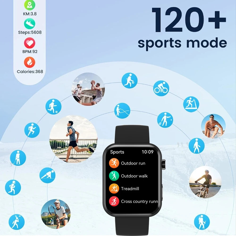Smartwatch Fitness HeartRate Camera Bluetooth