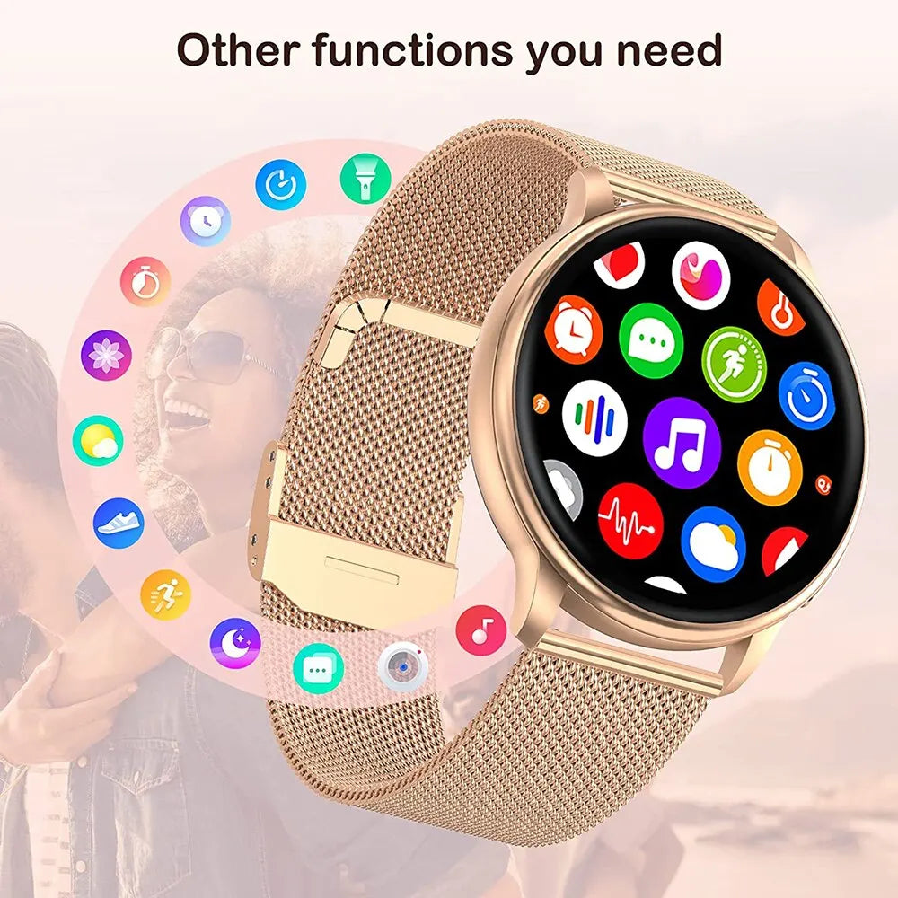 women smartwatch bluetooth fitness health sport android ios