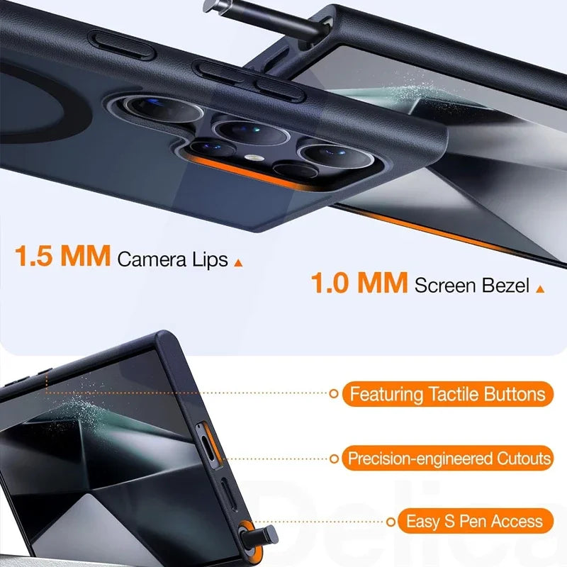 Samsung magnetic case kickstand shockproof slim durable holder cover