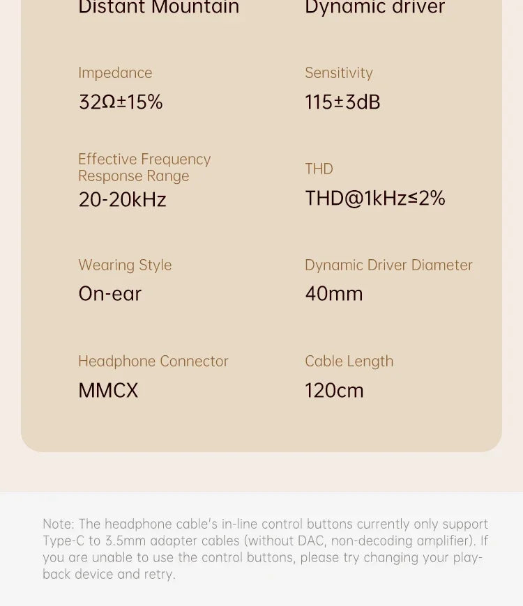 Vintage HiFi Metal Headphones Retro Wired Over Ear MMCX