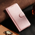 Leather flip wallet case for Samsung phone models