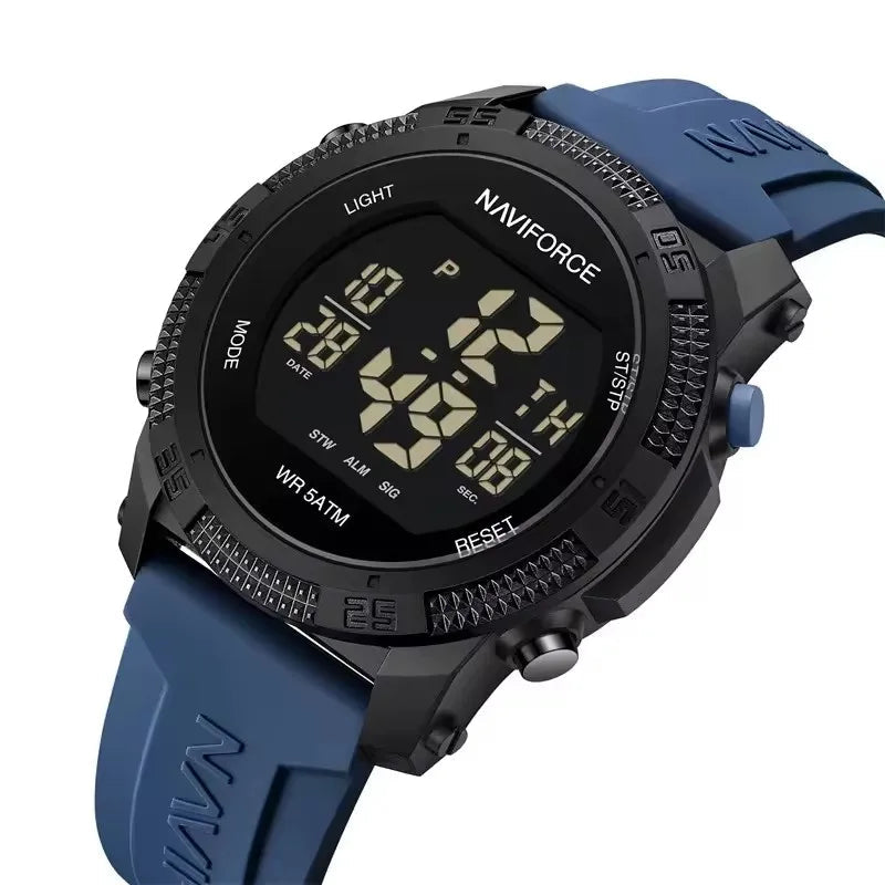 NAVIFORCE Sports Men's Digital Watch Waterproof Alarm