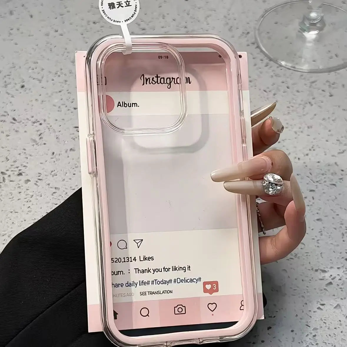 Candy color frame  clear acrylic  shockproof iPhone case