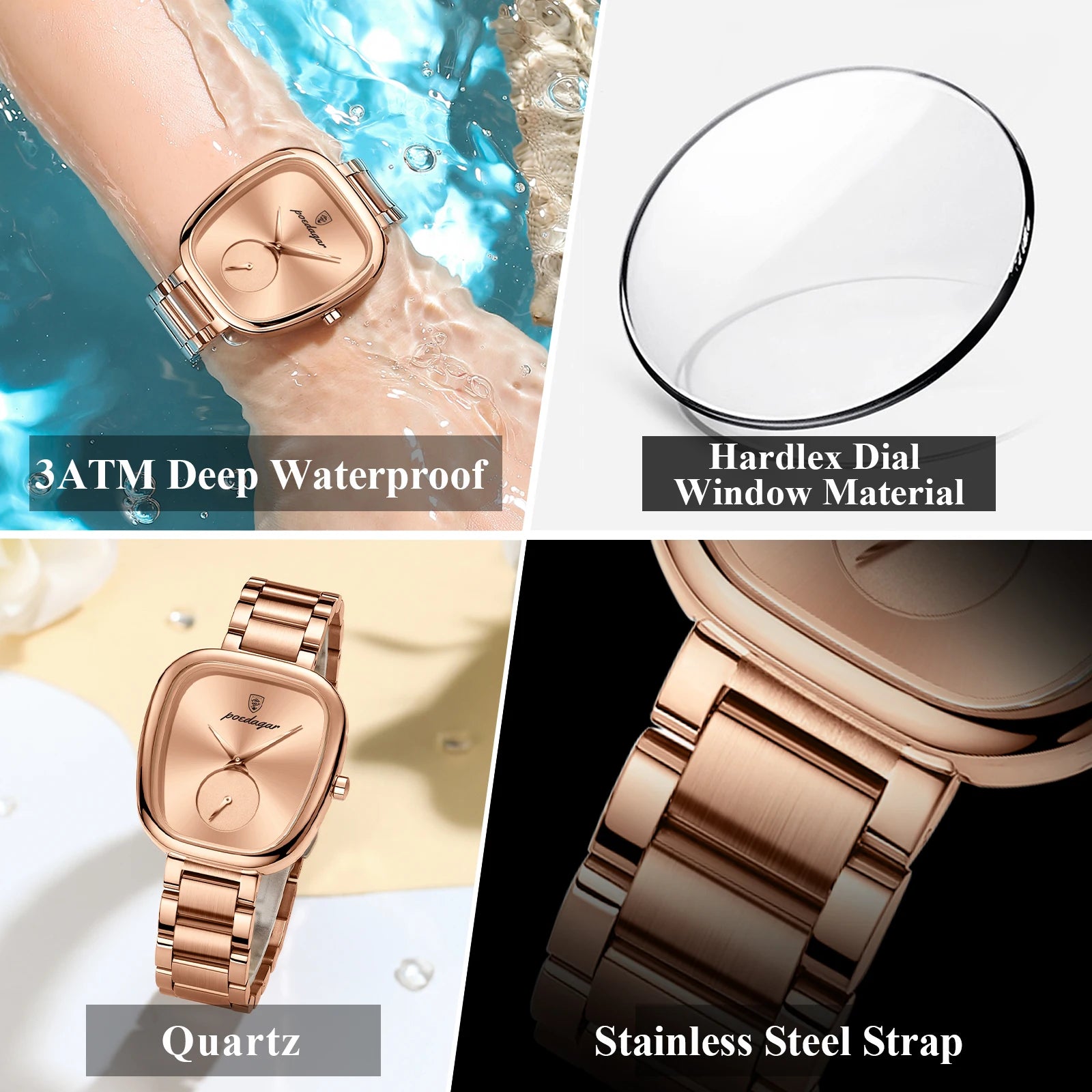 Luxury Women Waterproof Quartz Watch