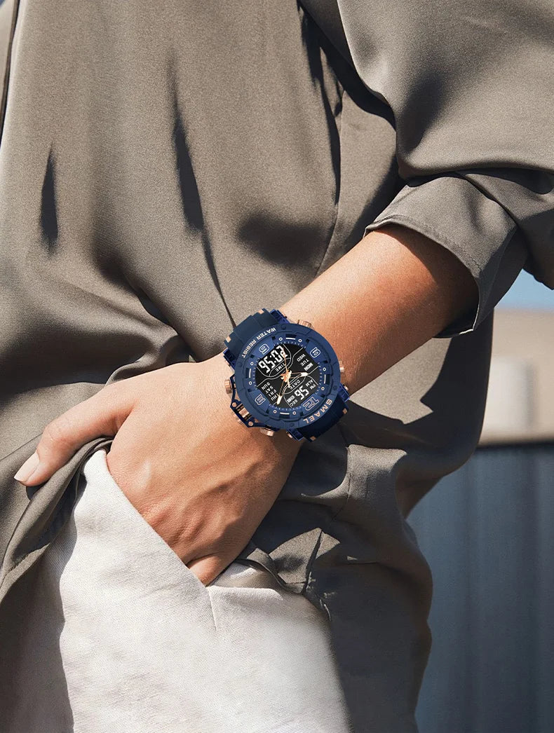 SMAEL Waterproof Quartz Sport Alarm Watch Nightlight