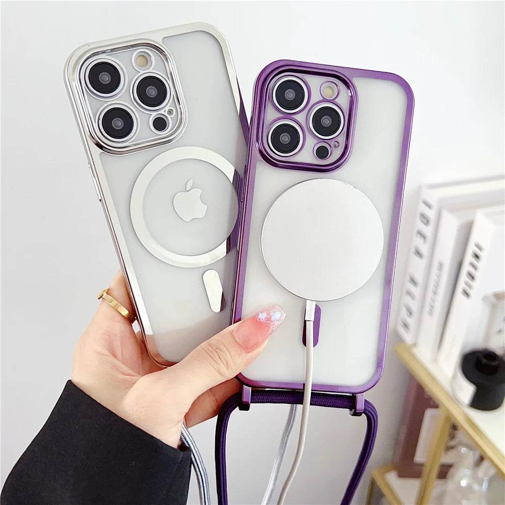 Luxury Magnetic Necklace Phone Case iPhone Magsafe