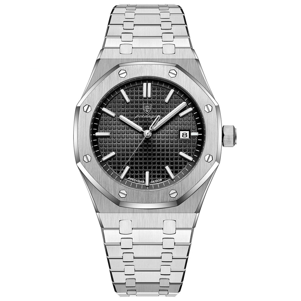 Luxury Men's Waterproof Quartz Stainless Steel Wristwatch Fashion