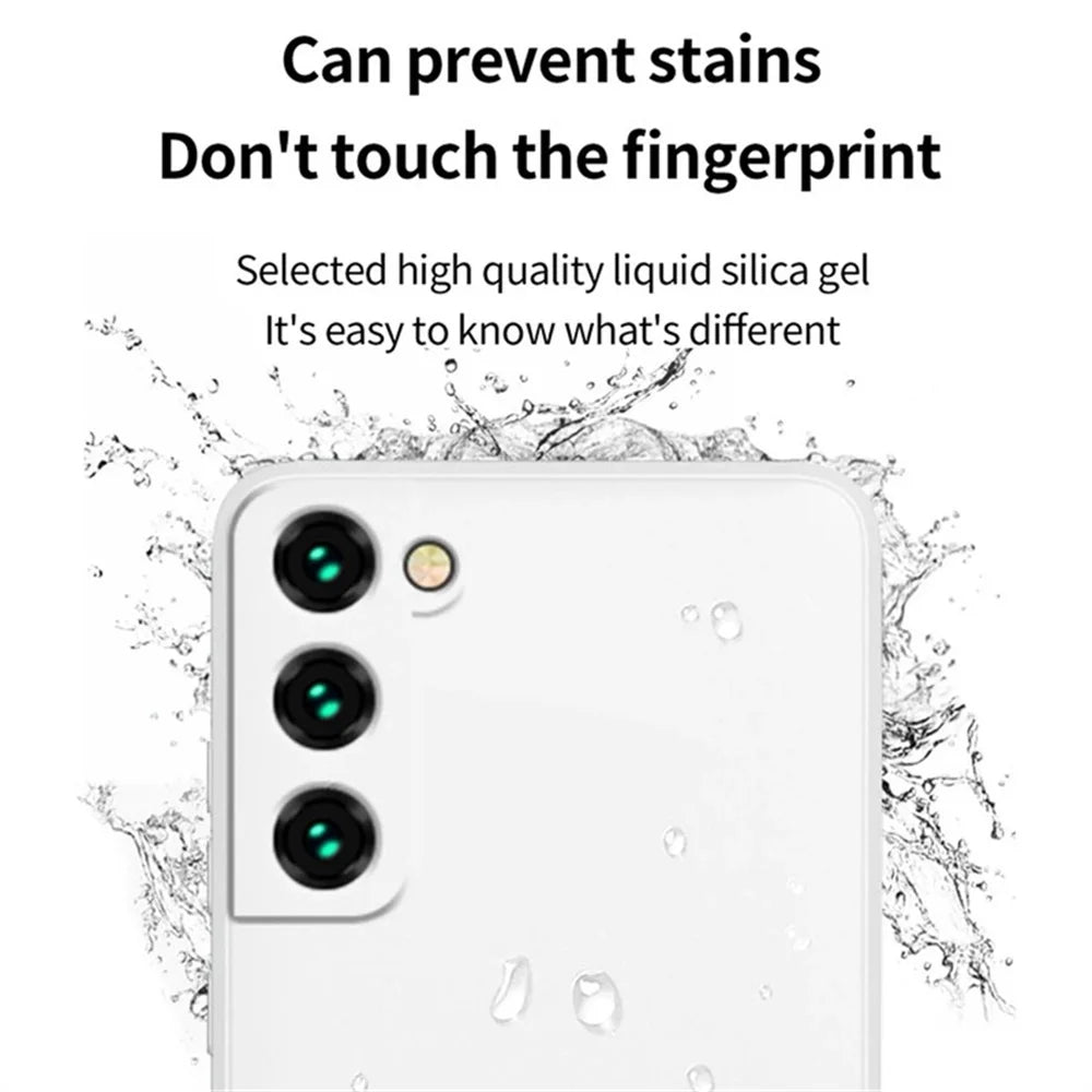 luxury liquid silicone case samsung shockproof soft protective cover