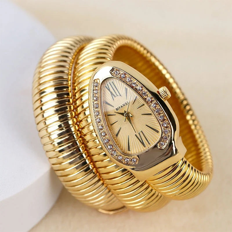 luxury women watch snake bracelet stylish modern elegant unique