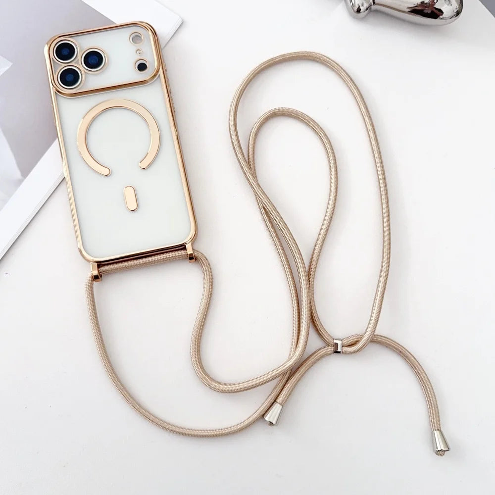 Luxury Magnetic Necklace Phone Case iPhone Magsafe