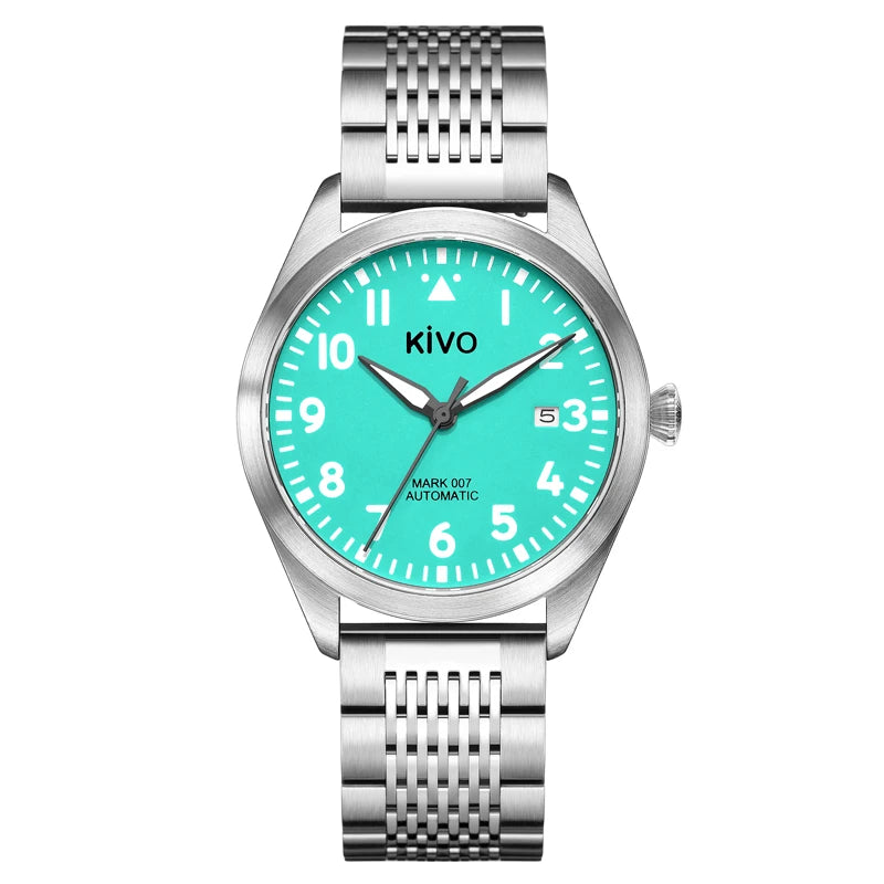 Flieger Pilot Watch Automatic Mechanical Aviator Field Wristwatch