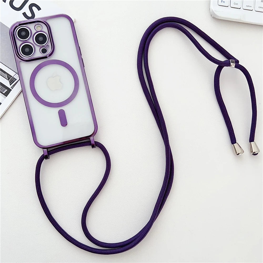 Luxury Magnetic Necklace Phone Case iPhone Magsafe