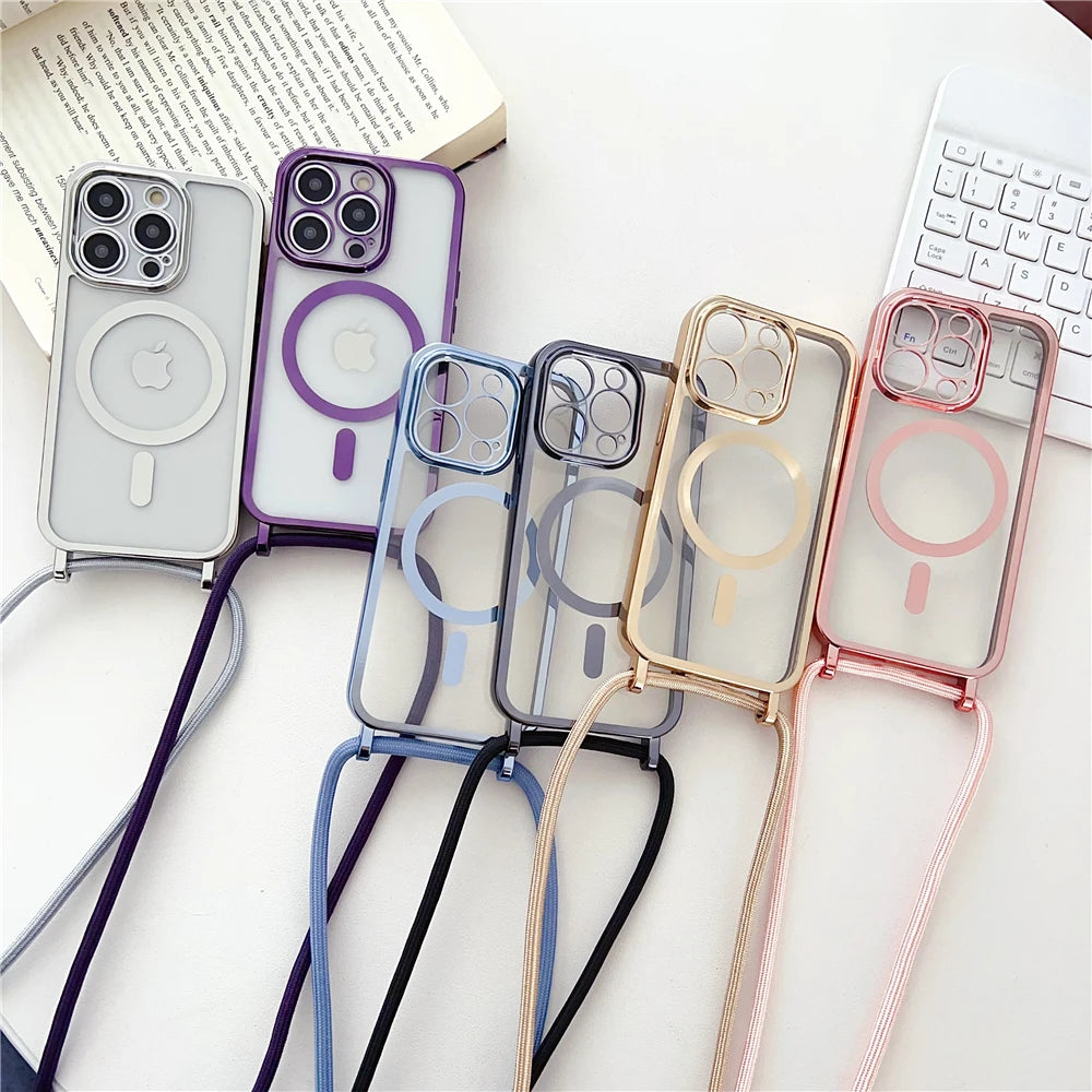 Luxury Magnetic Necklace Phone Case iPhone Magsafe