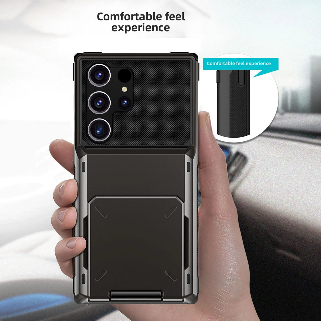 Samsung Galaxy wallet phone case card holder cover