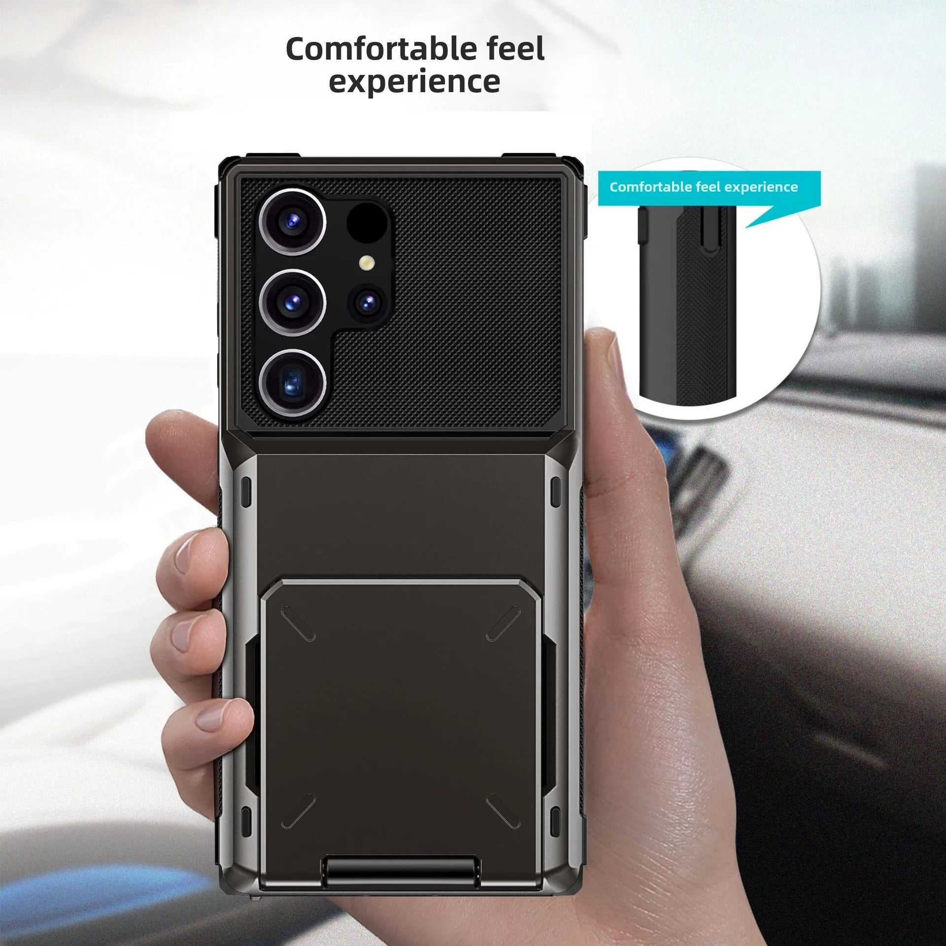 Samsung Galaxy wallet phone case card holder cover