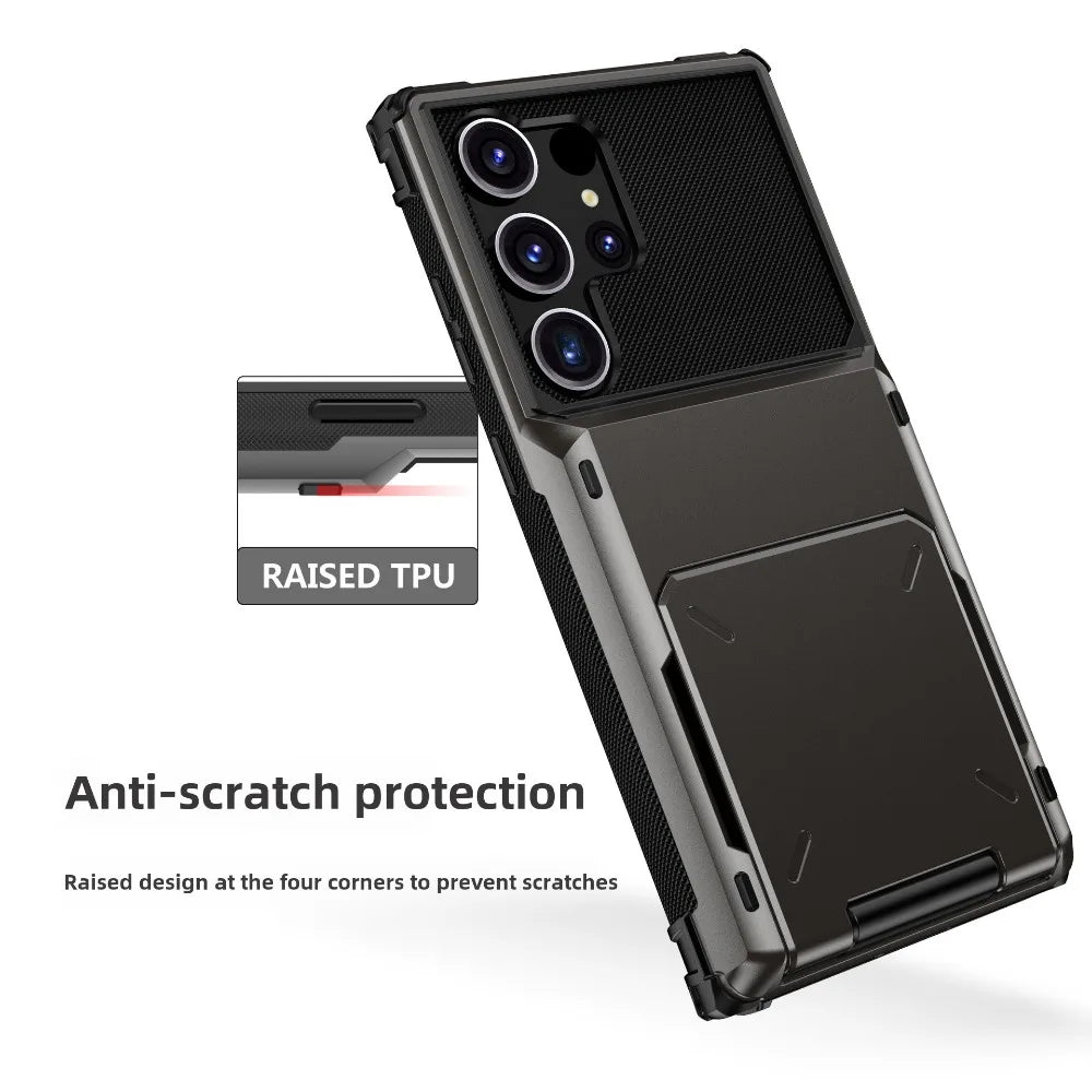 Samsung Galaxy wallet phone case card holder cover