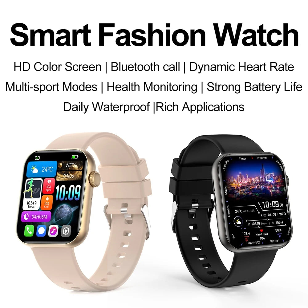 Men's smartwatch with Bluetooth calls sports modes health tracking