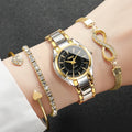 Fashion Women Watches Luxury Small Dial Quartz Bracelet Set
