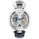 uxury Automatic Watch Leather Strap Transparent Waterproof Design