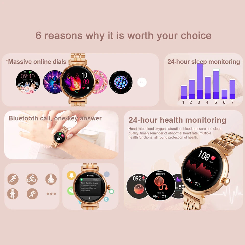 AMOLED Smartwatch Ladies Bluetooth
