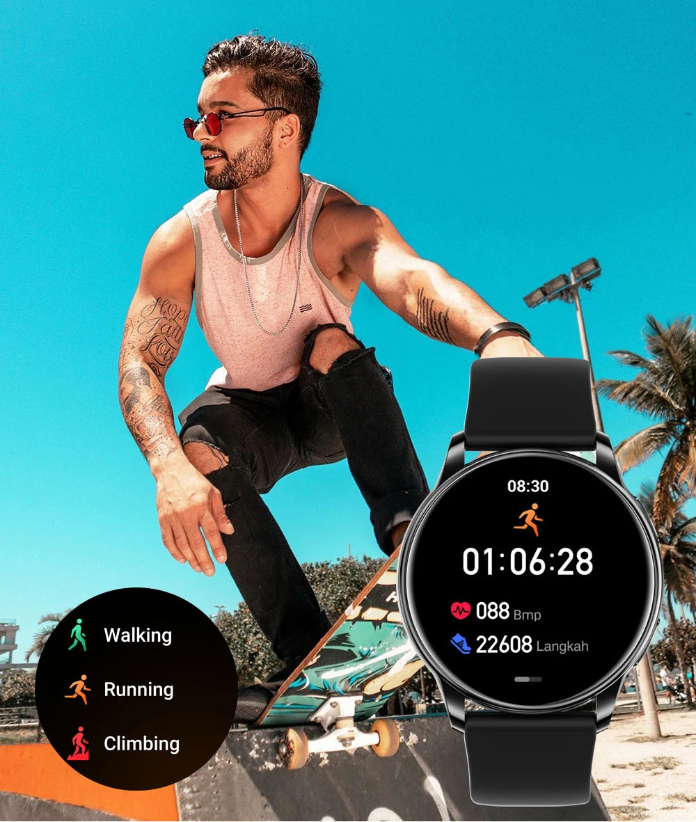 women smartwatch bluetooth fitness health sport android ios