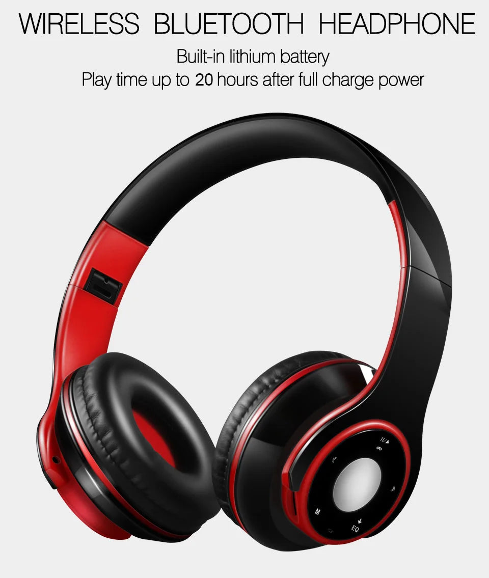 Bluetooth Over-ear Wireless Headphones Stereo Headsets Travel Gaming