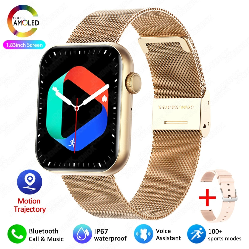 Men's smartwatch with Bluetooth calls sports modes health tracking