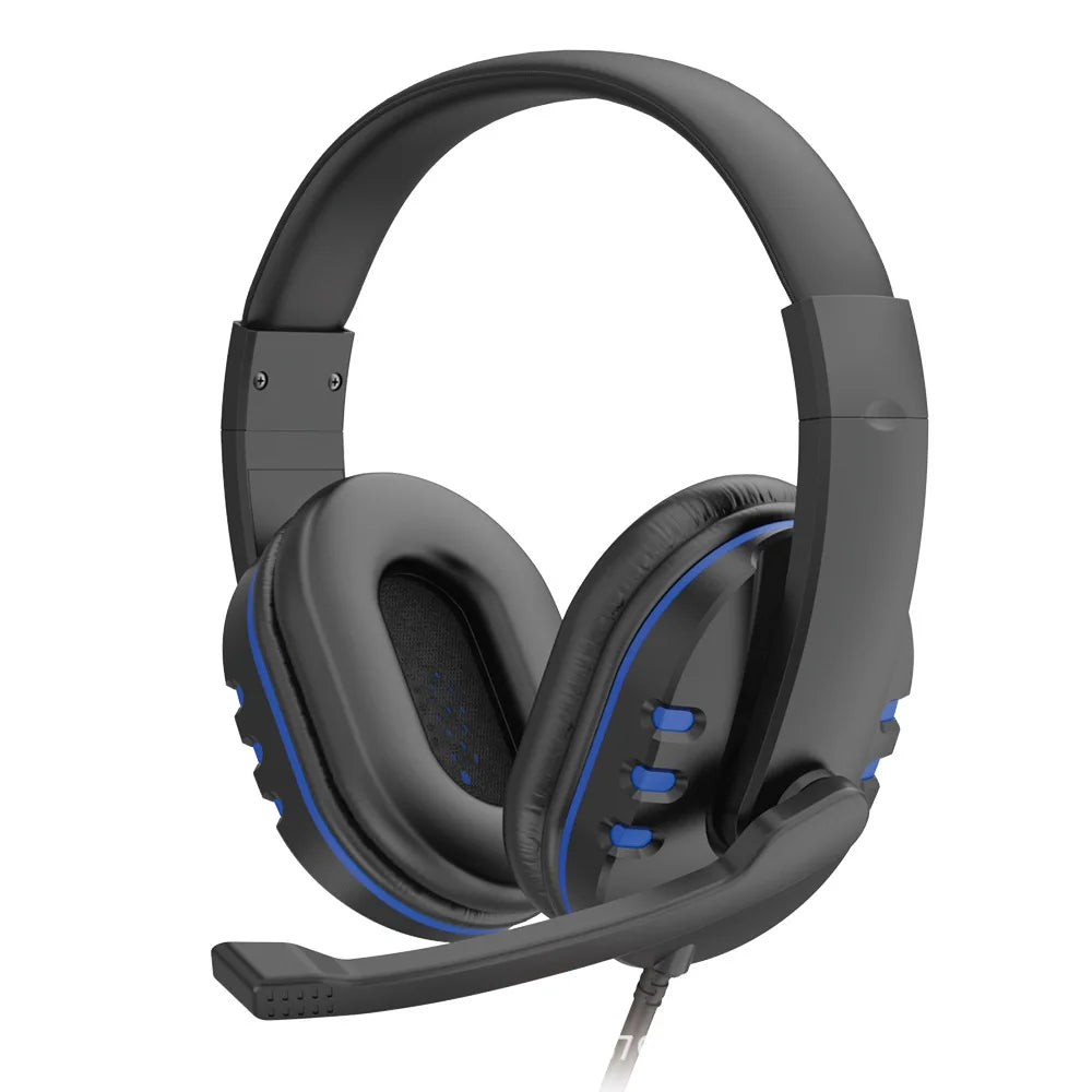 Wired gaming headset 3.5mm, noise-cancel mic, PS4 PC